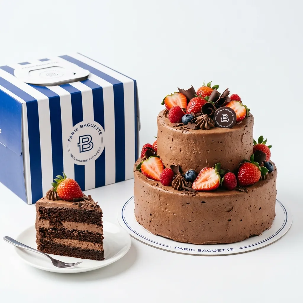 Chocolate Buttercream Two Tier Cake