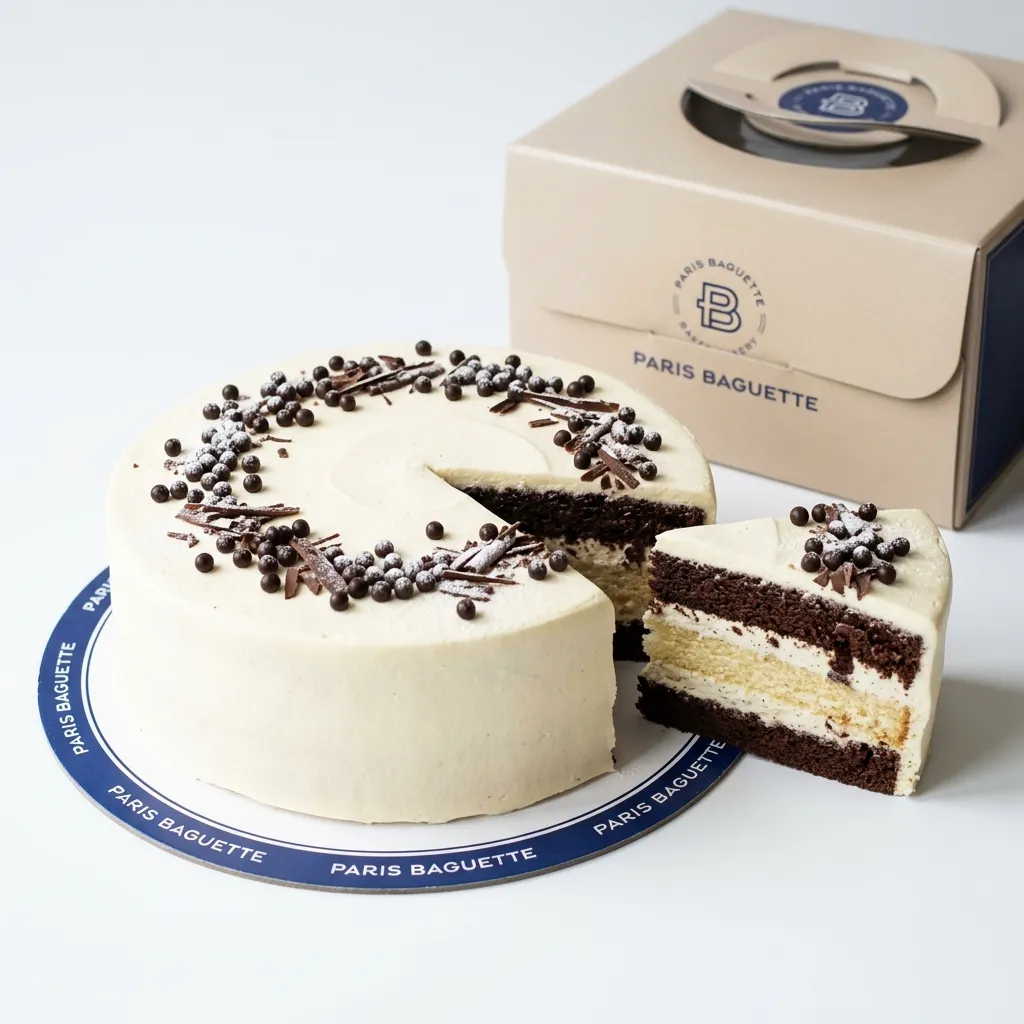 Double Layered Tuxedo Cake
