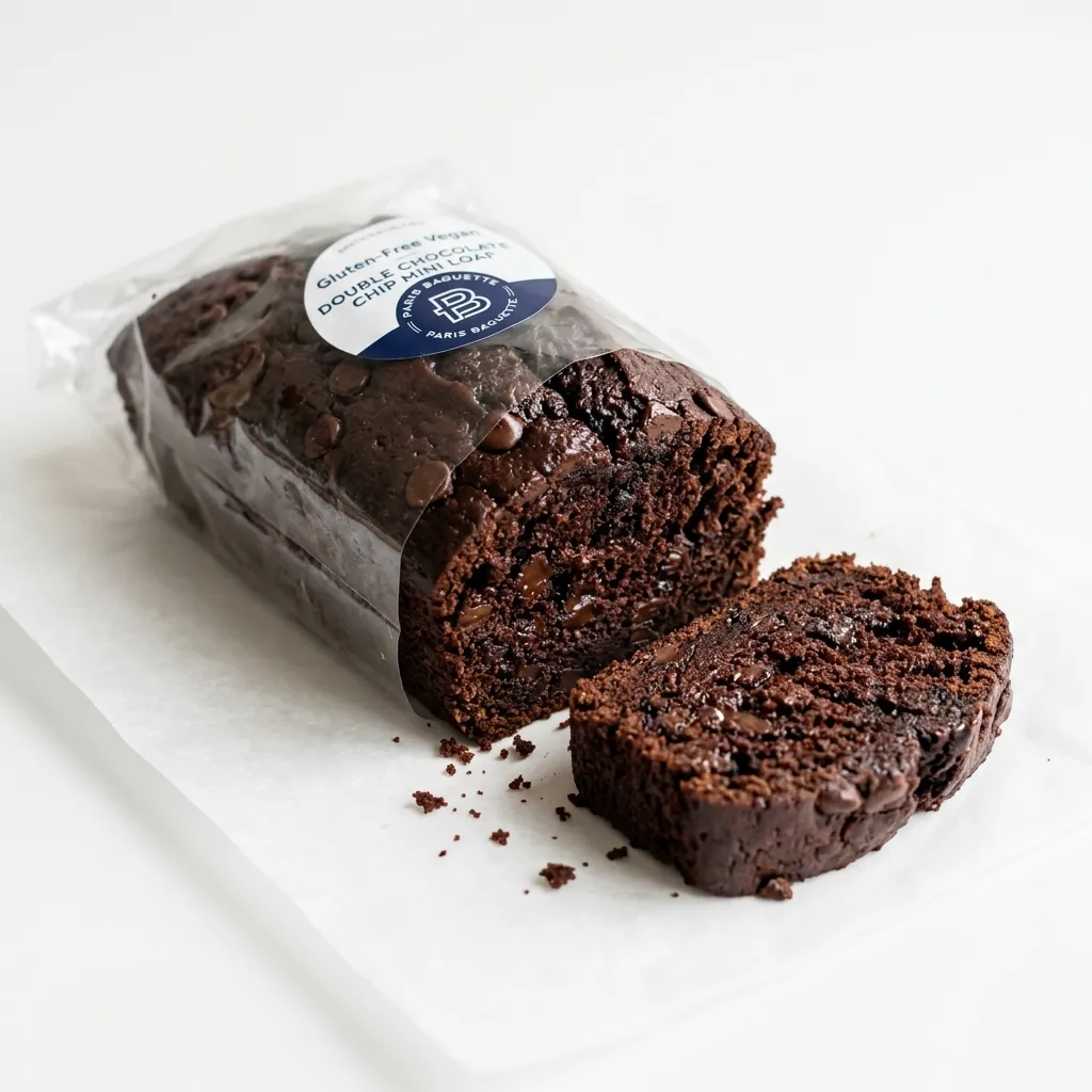 Gluten-Free Vegan Double Chocolate Chip Mini Loaf