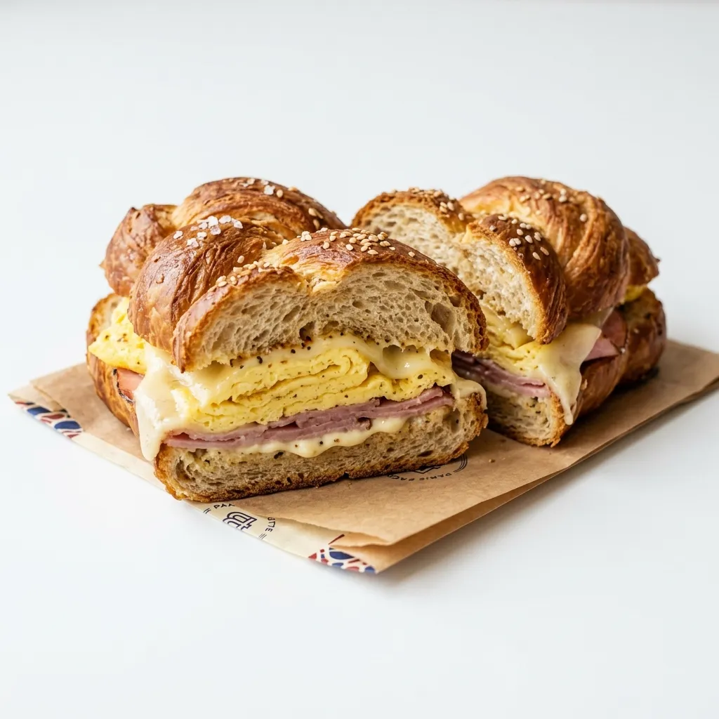 Ham, Egg & Swiss Twist Roll
