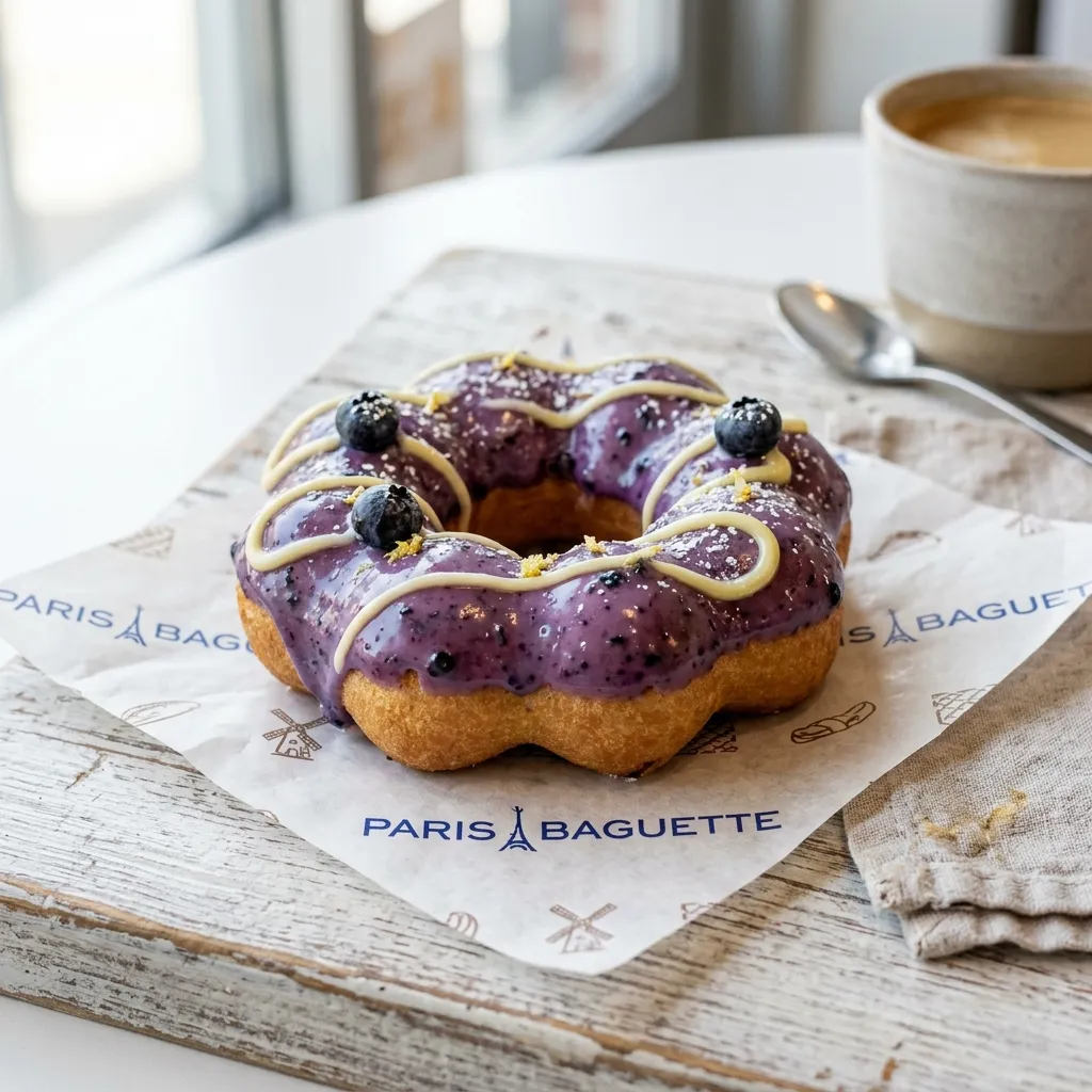 Lemon Blueberry Mochi Donut