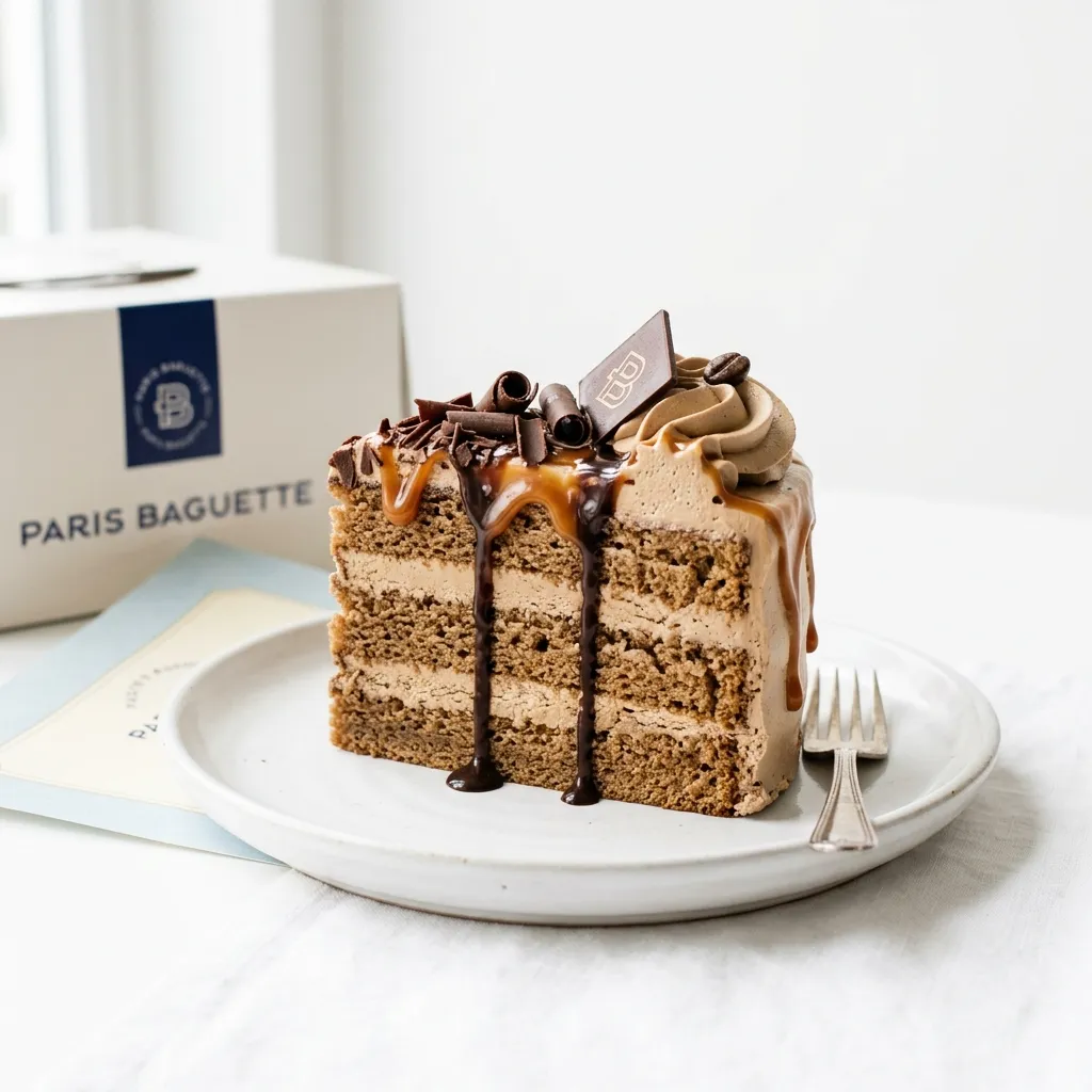 Mocha Cake Slice