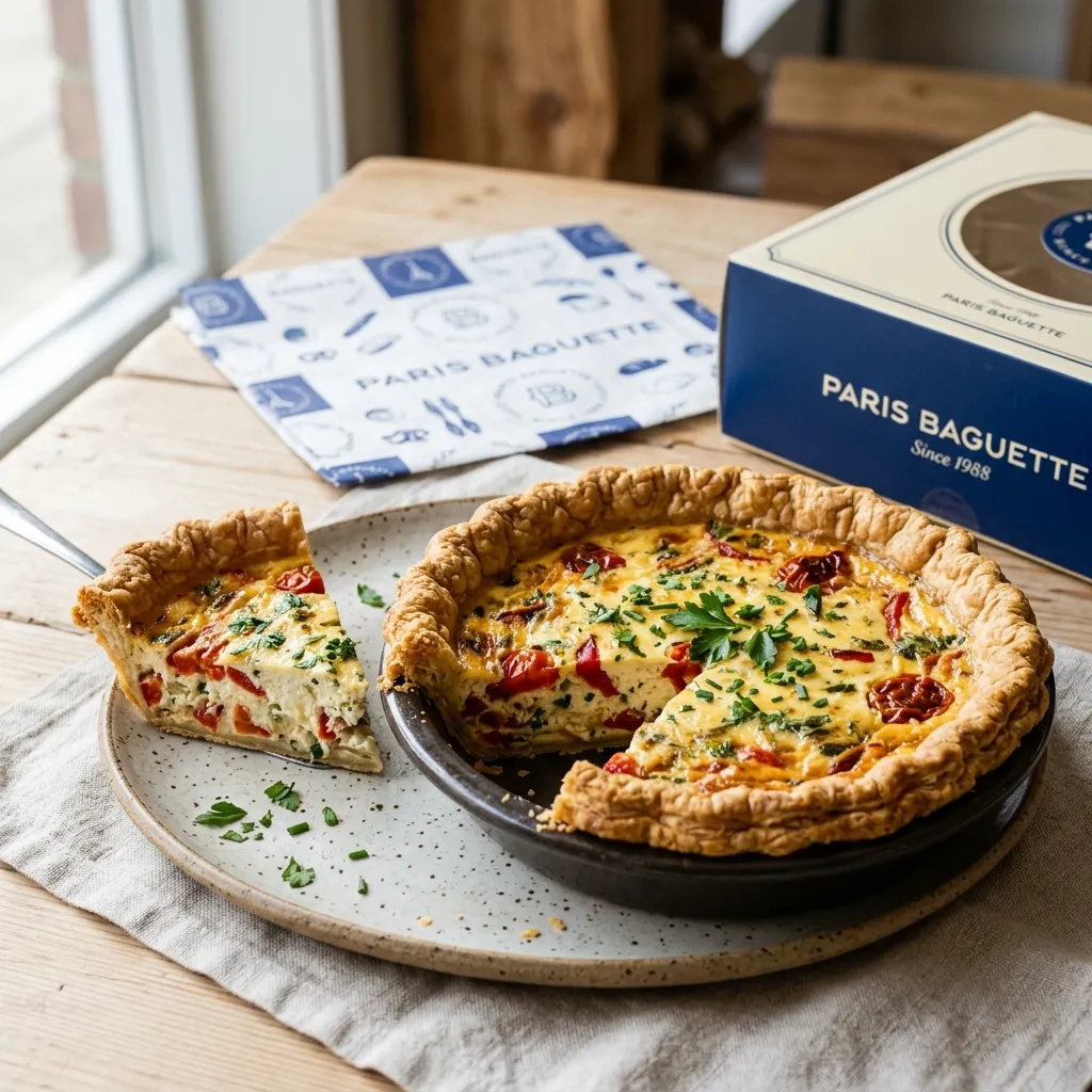 Boursin® Garlic Cheese Quiche