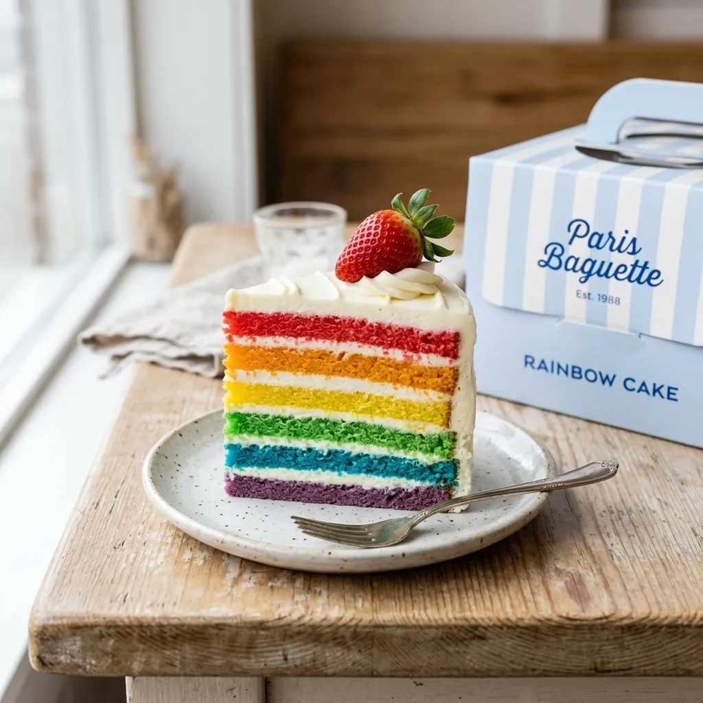 Rainbow Cake Paris Baguette
