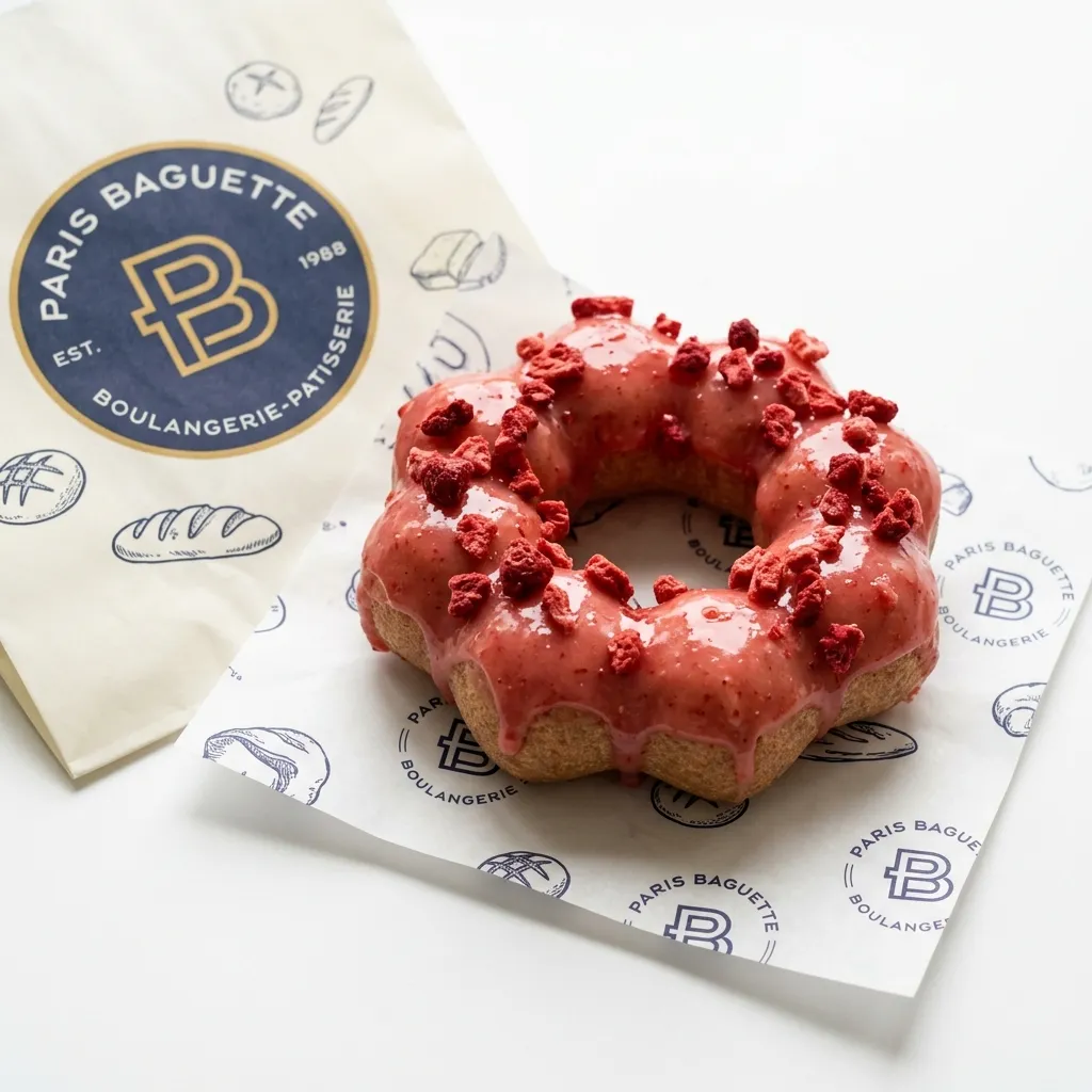 Strawberry Mochi Donut