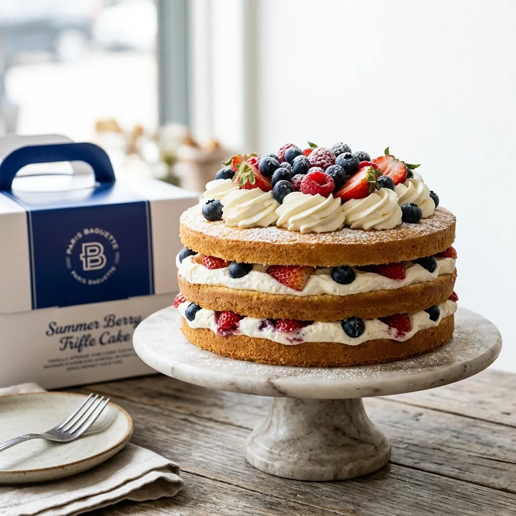 Summer Berry Trifle Cake