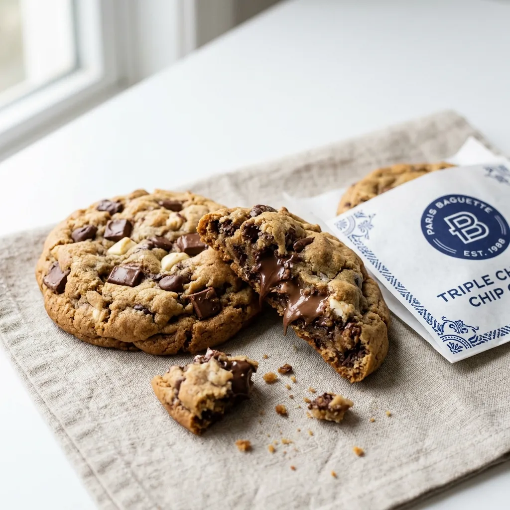Triple Chocolate Chip Cookie