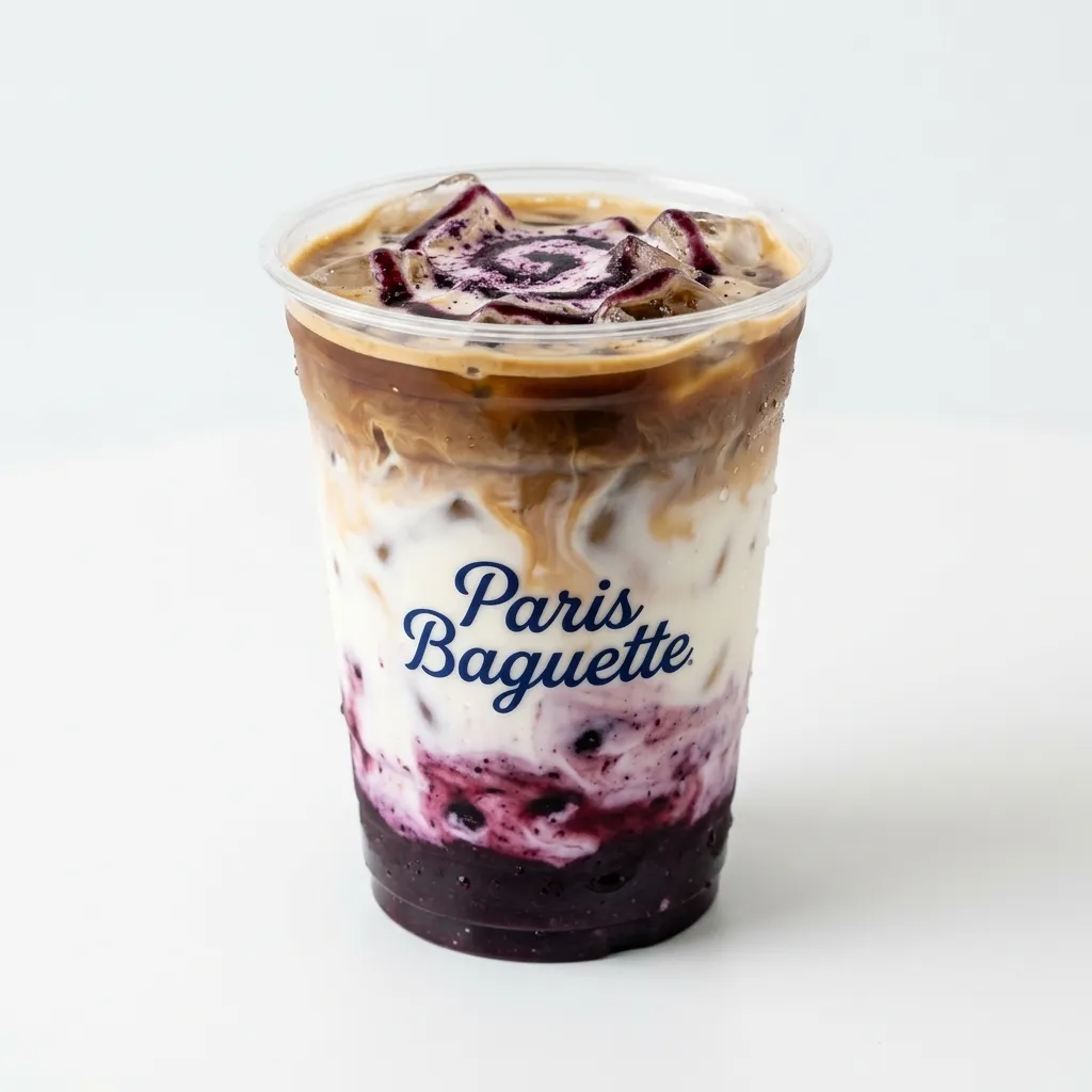 Iced Blueberry Macchiato
